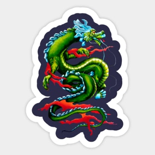 Green dragon Sticker